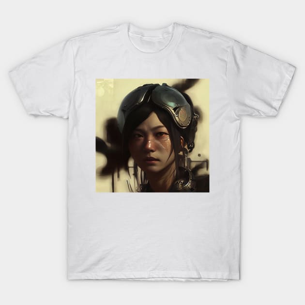 Scifi female pilot T-Shirt by Blowfish